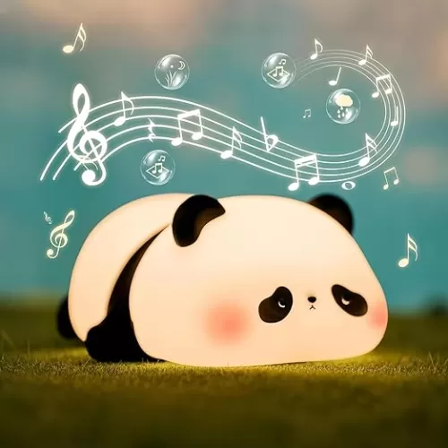 Panda Night Light with White Noise, Sound Machine for Baby Sleeping Aid , Toddler Sleep Trainer 4 Soothing Sleep Sounds, Timer/Dimmable Nursery Silicone Night Light, Cute Panda Gifts for Kids Boys/Girls