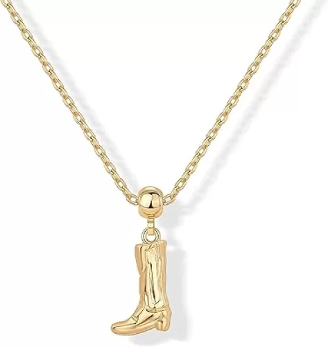 PAVOI Adjustable Whimsical Gold Charm Necklace for Women, 14K Gold Plated Cute Dainty Pendant Necklaces with Charms Set, Hypoallergenic Chain Trendy Cubic Zirconia Heart Religious Sports Pearl Pendant