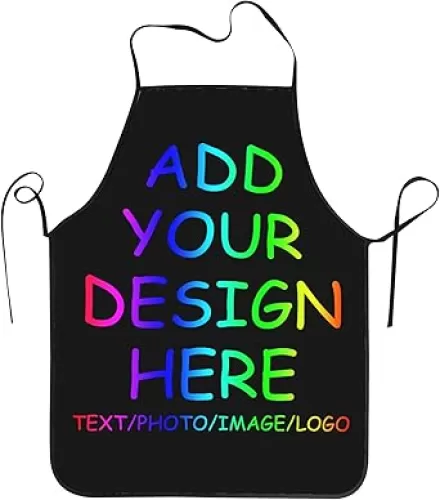 Personalized Apron for Women Custom Add Your Own Name Text Logo Photo Chef Kitchen Aprons Gifts for BBQ