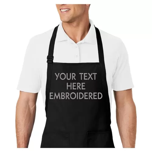 Personalized Chef Name Embroidered Apron with Custom Text a Great Gift for Adult Premium Quality Apron for Men and Women - Cooking Gift