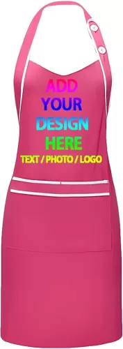 Personalized Custom Apron Women/Men Adjustable Kitchen Cooking Aaprons Custom Hair Stylist Cafe Waterproof Aprons