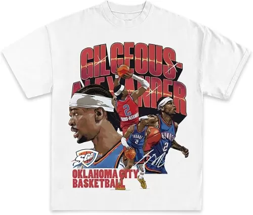 Shai Gilgeous Animated Oklahoma City 2025 Champions T-Shirt | Premium Quality Shirts for Adults & Kids