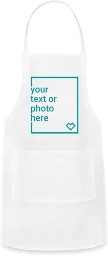 Spreadshirt® Custom Apron Kitchen Add Your Own Text or Image Personalized Apron | Customizable Apron
