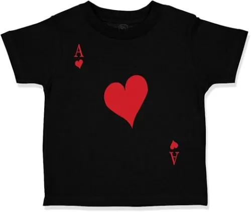 Toddler T-Shirt Ace of Hearts Playing Card Funny Humor Ace of Hearts Clothes