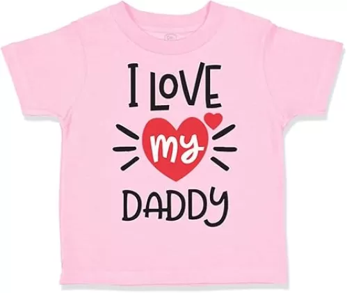 Toddler T-Shirt Dad I Heart My Daddy Love Dad Father's Day B Awesome Dad Clothes