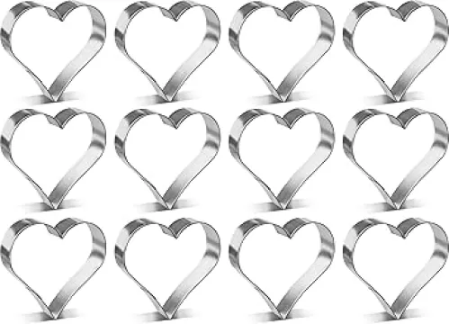 1 Dozen/12 Count Heart 4 Inch Cookie Cutters from The Cookie Cutter Shop – Tin Plated Steel Cookie Cutters