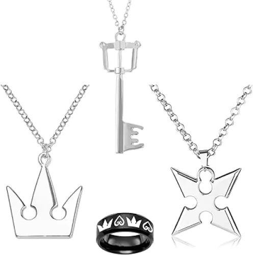 4 pcs Kingdom Hearts Ring Jewelry Sora
