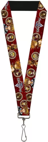 Buckle Down Lanyard-1.0-Kingdom Hearts Sora Poses/Friend Cameos