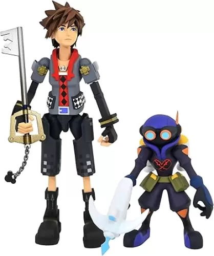 Diamond Select Toys Kingdom Hearts 3: Toy Story Sora & Air Soldier Heartless Select Action Figure Two Pack, Multicolor (JAN198861)