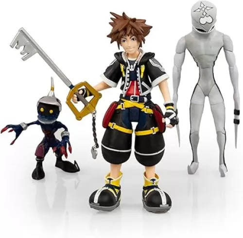 Diamond Select Toys Kingdom Hearts Select: Sora, Dusk, & Soldier Action Figure Set