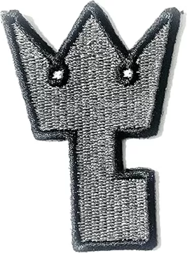 Disney Kingdom Hearts - Embroidered Iron on Patch - Keyblade Emblem Logo - 2.5" Tall