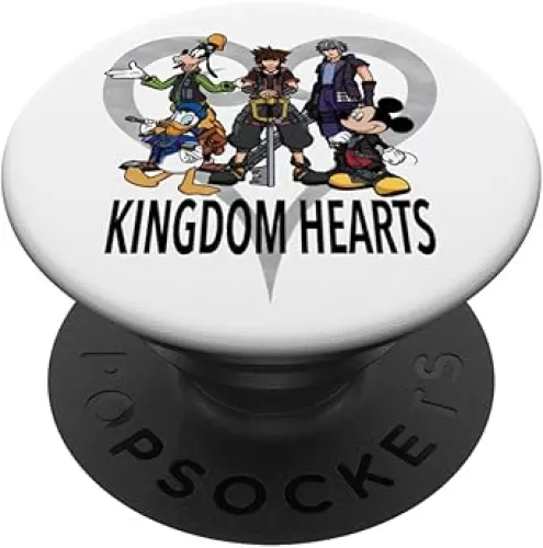 Disney Kingdom Hearts III Characters and Symbol PopSockets Adhesive PopGrip