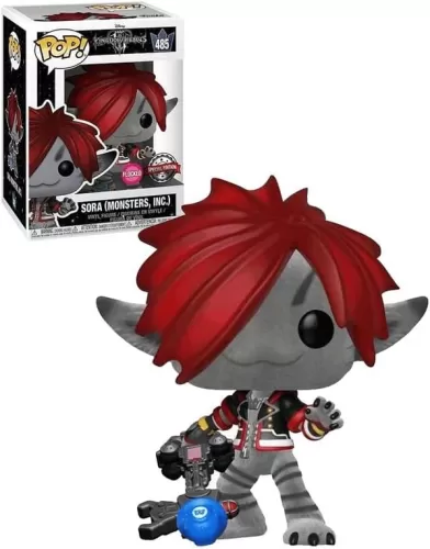 Funko - Kingdom Hearts: Sora (Monsters Inc.) (Flocked) Vinyl Figure, Multicolor (1337-489134)