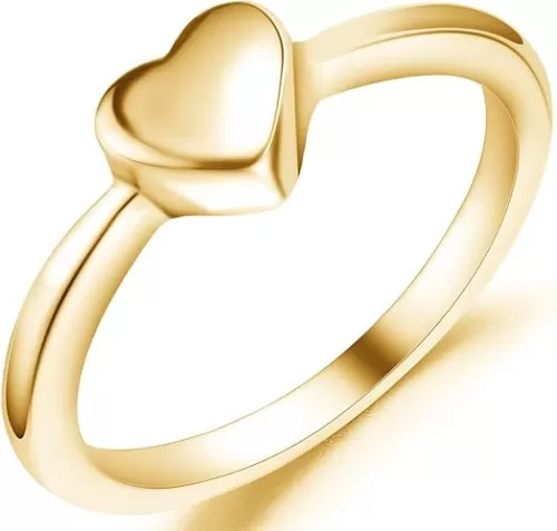 Jude Jewelers Stainless Steel Heart Shaped Wedding Engagement Promise Statement Anniversary Ring