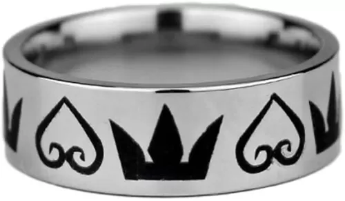 Kingdom Classic Hearts Game Heartless Logo Cosplay Metal Ring