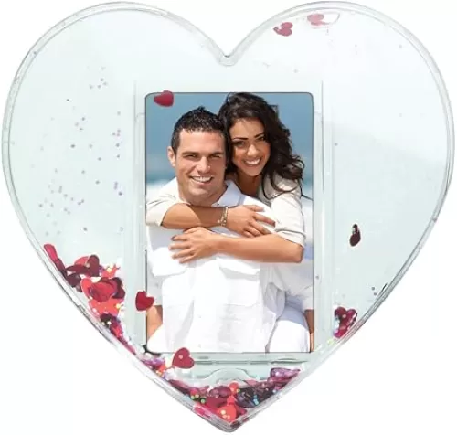 Neil Enterprises Inc. Heart Photo Snow Globe
