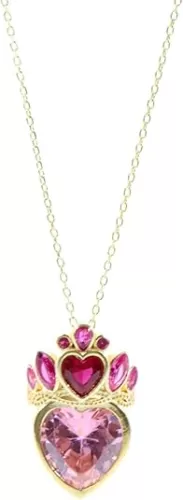 Princess School Crown Heart Necklace, 925 Sterling Silver