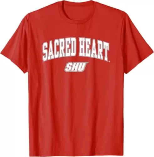 Sacred Heart Pioneers Arch Over Red Officially Licensed T-Shirt