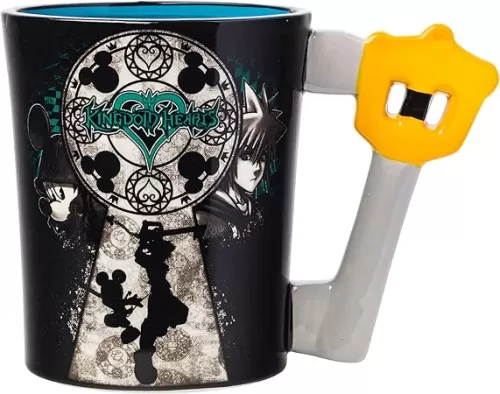 Silver Buffalo Disney Kingdom Hearts Mickey and Sora 3D Sculpted Ceramic Mug, 20-Ounces