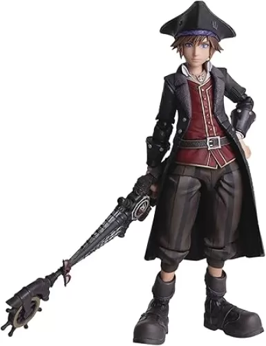 Square Enix Kingdom Hearts III: Sora (Pirate Version) Bring Arts Action Figure, Multicolor