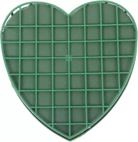 STOBOK Heart-Shaped Floral Mud with Suction Cup for Wedding Car Decoration and DIY Flower Arrangement Base, Random Color, 7.87 x 7.67 x 1.69 Inches