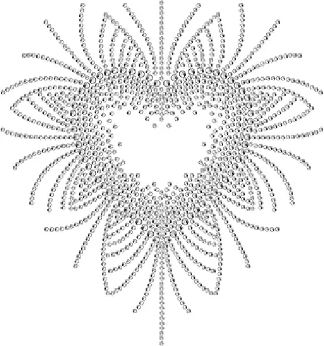 SUPERDANT Hearts Iron on Rhinestones for Clothing Bling Iron on Transfers Decal Valentine