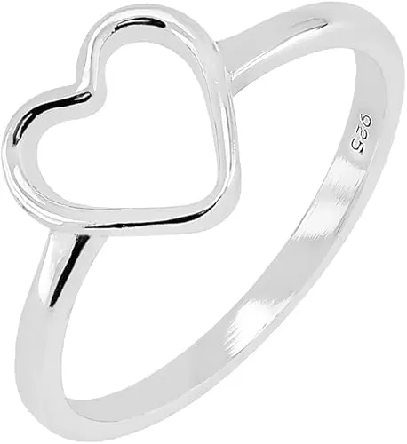 TISHAVI 925 Sterling Silver High Polish Comfort Fit Butterfly Heart Oval Star Pineapple Shapes Infinity Celtic Knot Filigree Style Ring - Classic Gift for Special Occasions