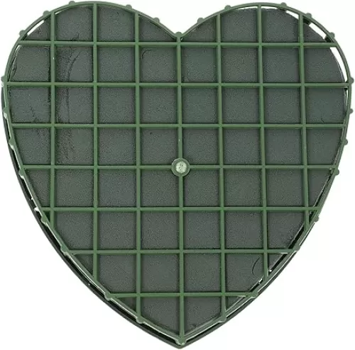 Wedding Car Floral Mud, Green Foam Blocks, Wet Foam Bricks, Wet Sphere Flower Foam, Black Heart Shape Foam Flower Arrangement Plate with Suction Cup for Diy Floral Decor (Small Size, Random Color)