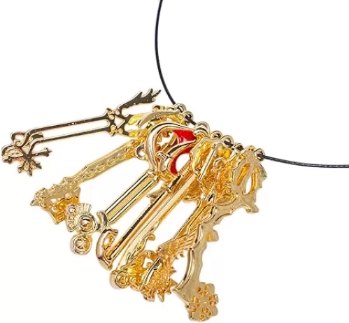 XCOSER Kingdom Hearts Keyblade Sora Weapon Keychain Pendant for Collection mens Silver 13pcs