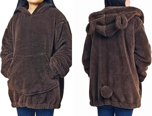 acdiac Cute Cartoon Bunny Or Bear Ears Tail Sweater Hoodie Women's Tops Fun Fluffy Animal Sweatshirt Coat Pullover