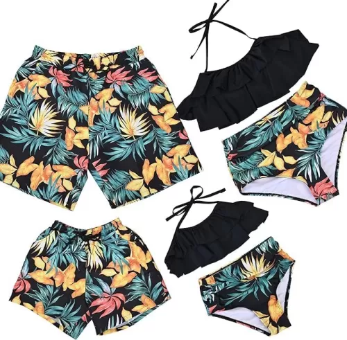 Couples Matching Swimsuit Family Matching Swimwears Dad and Me Matching Swiming Shorts