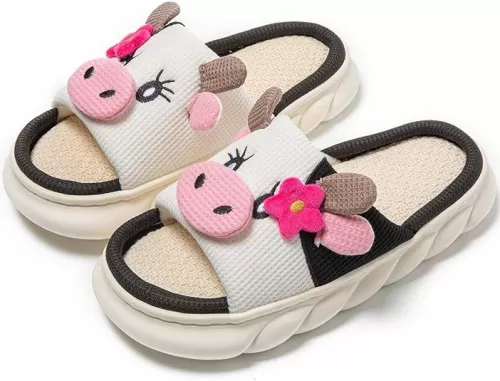 Cow Slippers Animal Slippers For Women men Indoor Outdoor House Home Bedroom Fuzzy Slipper Funny slipper Cow Stuff Gifts