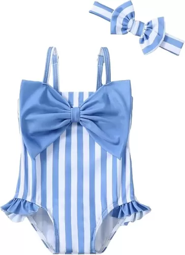 Mioglrie Toddler Baby Girl Swimsuit Infant Bathing Suits Summer Beach Swim Suit Newborn One Piece Swimwear for Girls