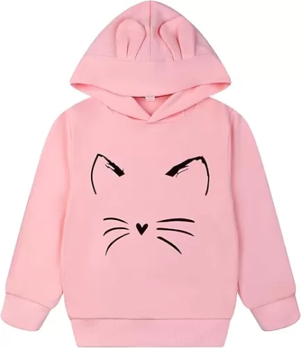 Popshion Toddler Girls Hoodies Kids Pullover Sweatshirt Butterfly Sweater Casual Hoodies Sweatshirts Long Sleeve Shirts Tops