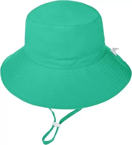 Zando Baby Girls Sun Hat Infant Summer Hat UPF 50+ Sun Protection Cap Wide Brim Bucket Hats for Baby Girls Boys