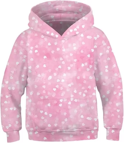 Ainuno Girls Hoodies, Unicorn Hoodie for Girls Kids Pullover Sweatshirts Cute Clothes