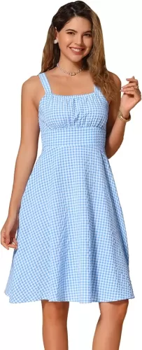 Allegra K Vintage Sleeveless Dress for Women
