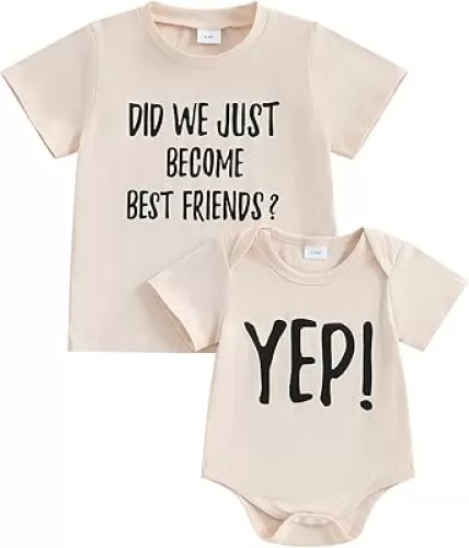 Did We Just Become Best Friends Big Brother Sister Little Brother Sister Matching Outfits Baby Boy Girl Shirt Romper