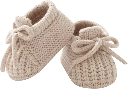 DovFanny Baby Booties Newborn Baby First Shoes Cozy Warm Knit Soft Booties for Toddler Infant Boy Girl