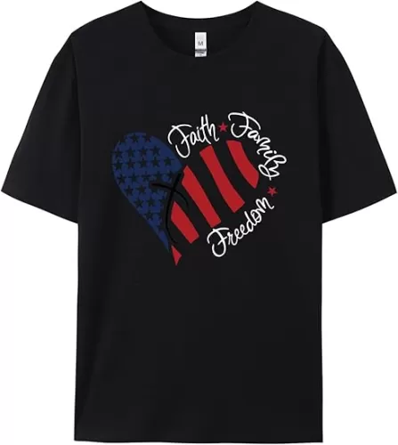 Funny 4th of July Shirt, Bald Eagle & Flag Patriotic T-Shirt, Independence Day Tee for Bald Men, Veterans, Americans