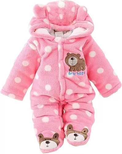 Gaorui Newborn Baby Jumpsuit Outfit Hoody Coat Winter Infant Rompers Toddler Clothing Bodysuit