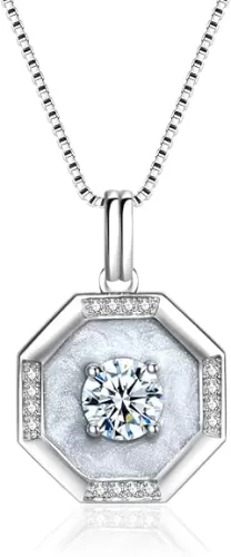 Gifts for wife gifts women Anniversary Birthday, Moissanite Necklace, 25th 30th 40th 50th 60th Gifts Anniversary, Christmas Day Gifts, Valentine