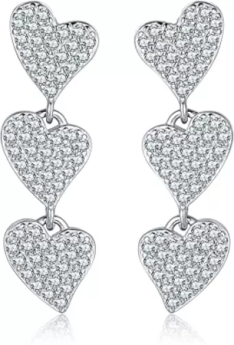 Gifts for women gifts wife gifts Anniversary Birthday, Moissanite earrings, Valentine's Day Gifts women Anniversary, Christmas Day Gifts, Mothers Day Gifts