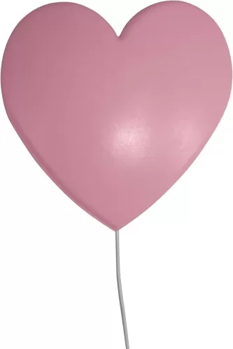 Heart Puff Wall Light with Warm White LED, Perfect for Holidays & Birthdays, Cute Pink Heart Wall Sign for Room Decor