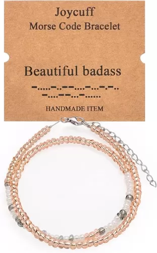 JoycuFF Inspirational ????? ???? ????????? for Women Funny Jewelry Birthday Valentines Gifts for Her Mother Aunt Daughter Sister Best Friend Bead Wrap Bracelets Adjustable