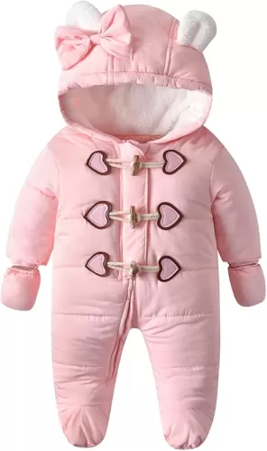 Newborn Baby Girl Snowsuits Infant Toddler Winter Boy Snow Suits Coats Clothes