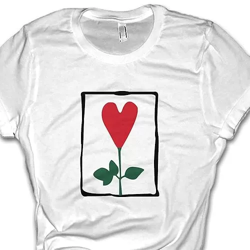 Rachel From Friends TV Show T-Shirt, Heart Flower Tee, Halloween Costume, Gift For Friend, Girlfriend