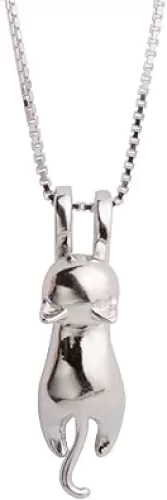 S.Leaf Sterling Silver Cat Necklace for Women Gold Dainty Choker Tennis Gold Plated Charm Pendant Necklaces Best Friend Birthday Gifts for Women Trendy Sister Mom Wife Womens Her Friend Party