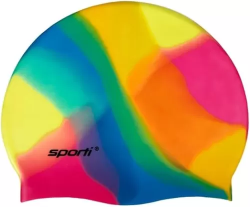 Sporti Silicone Swim Cap for Women & Men, Adult, Vibrant Lightweight Swimming, Non-Slip, Easy Wear, Removal, Protects Hair