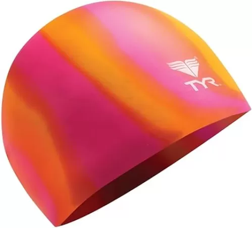 TYR Multi Color Silicone Adult Swim Cap